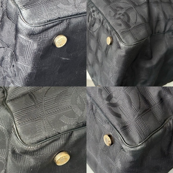 Chanel Vintage Black CC Logo Travel Ligne Tote Bag - Picture 4 of 8